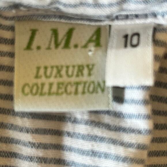I.M.A Luxury Collection Cotton Sundress – Size 10 – Made in Greece - Picture 4 of 5